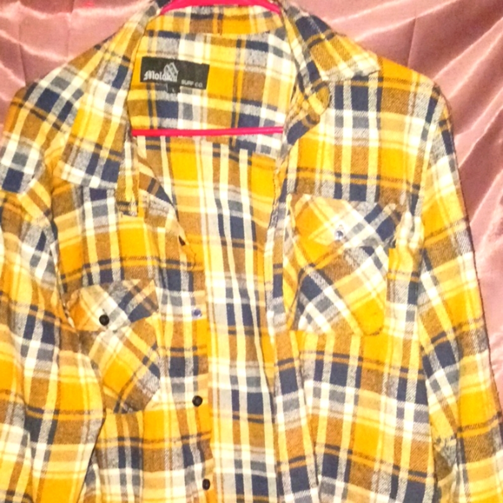 Molokai Surf Co Flannel Long Sleeve sz L
